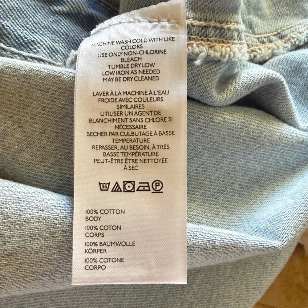 We The Free Edie Denim Skirtall Mini Dress NWT - Picture 6 of 6